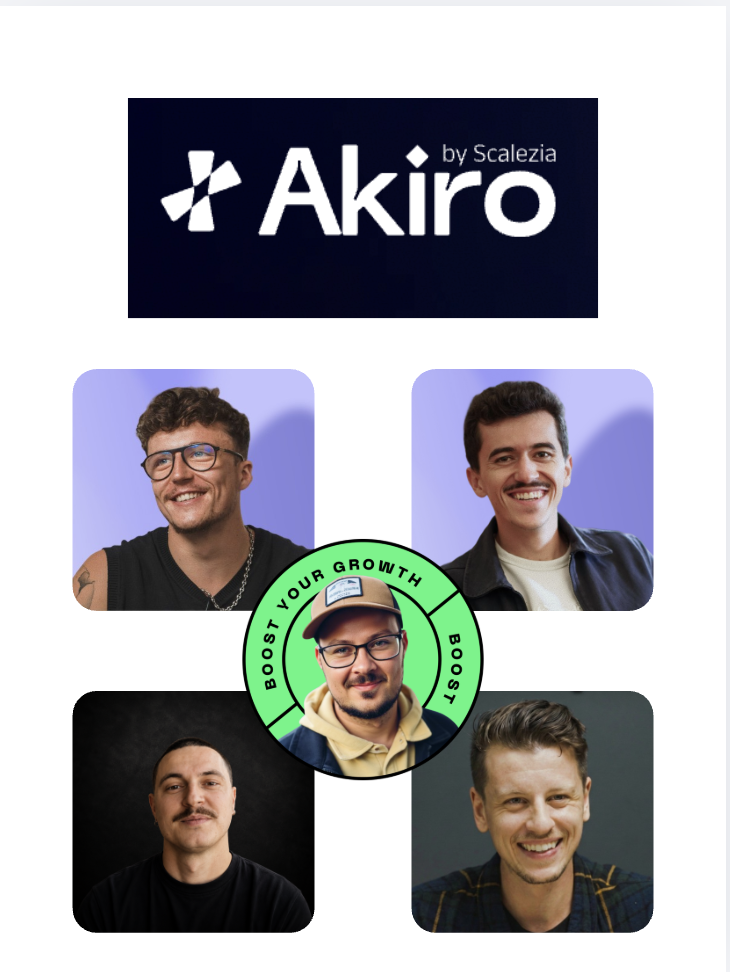 Akiro (Groupe Scalezia) : logo et fondateurs